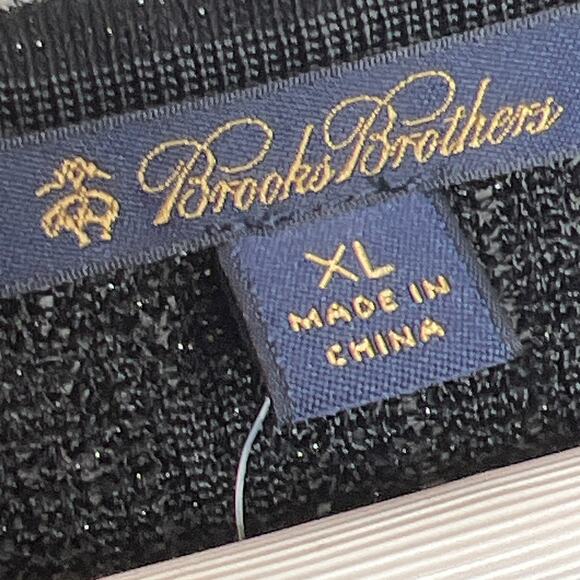 Brooks Brothers Womens Size XL Black Metallic Knit Camisole Tank - Picture 7 of 8